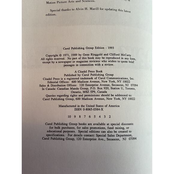 1993 The Films of Frank Sinatra (Film Books) by Clifford McCarty Gene Ringgold - Picture 2 of 8